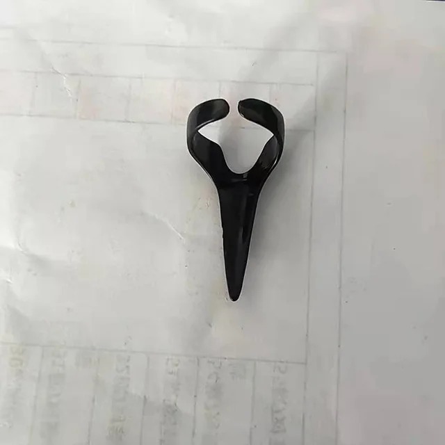 Retro Punk Personality Nail Ring Open Black - Shop at LoveMi