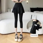 Black Cropped Trousers