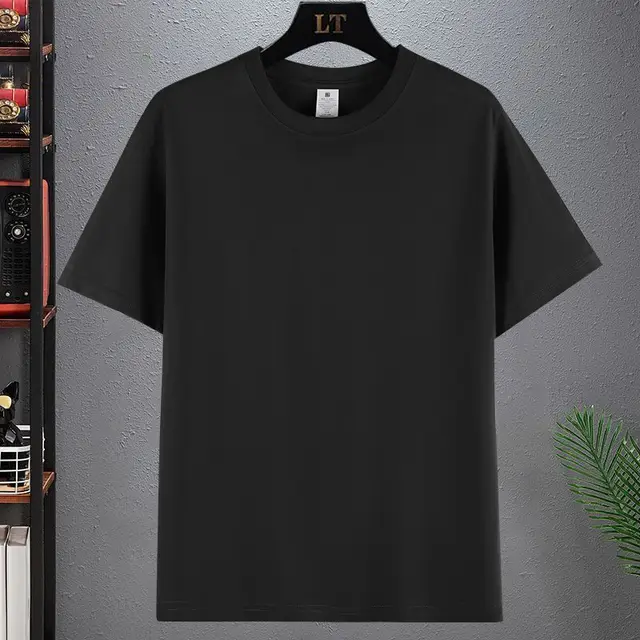 Heavy Cotton Short sleeved T shirt Black - Shop at LoveMi