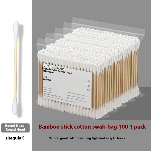 Boxed Double Ended Cotton Wwabs Disposable Cotton Swabs Swab For Ear Cleaning Baby Swabs Makeup Remover Cleaning Cotton Swab 2 Heads And 100 Pieces - Shop at LoveMi