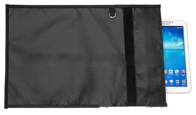 Mobile Phone Platform Trolley Key Signal Shielding Bag Black 27.5X20.3 - Shop at LoveMi