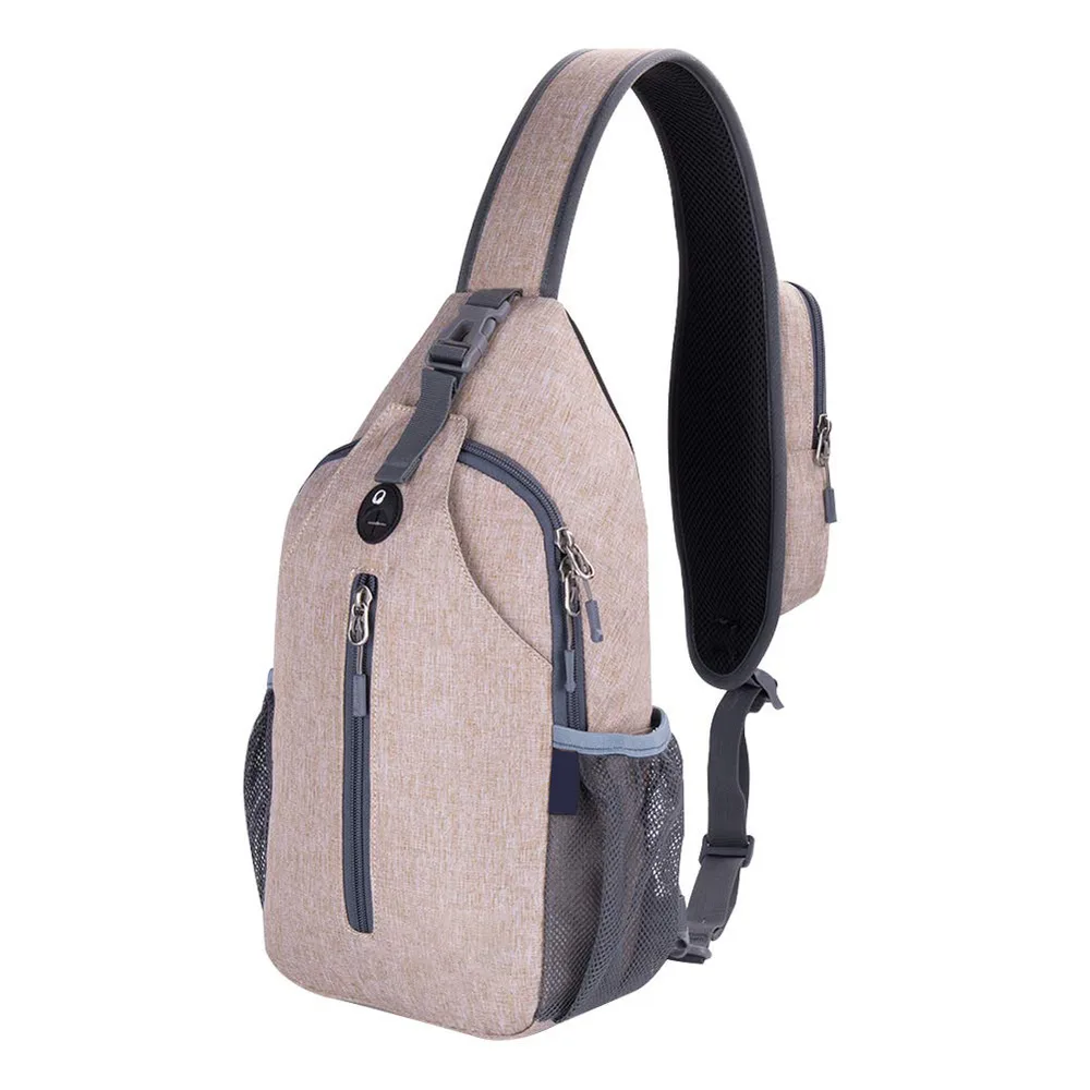 Men's Outdoor Chest Bag Fashion Shoulder Bag Pink - Shop at LoveMi