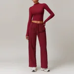 Long Sleeve Suit Cherry Red