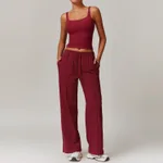 Vest Sweatpants Cherry Red