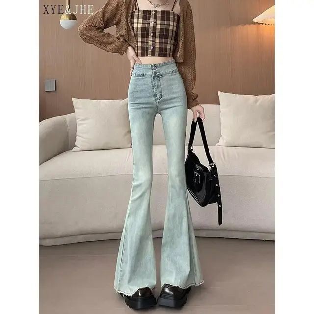 Women's High Waist Design Slim Fit Skinny Jeans Blue - Shop at LoveMi