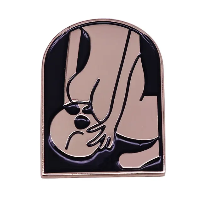 Booty Pin Skull Worship Human Nature Brooch Silver - Shop at LoveMi