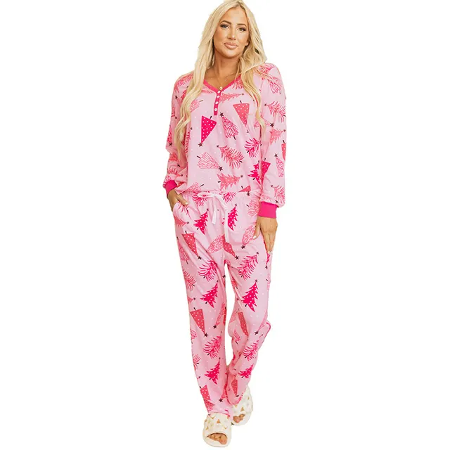 Comfortable Homewear Two piece Women's Printing Lc151162 Pink - Shop at LoveMi