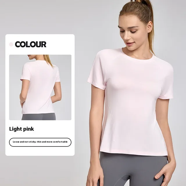 Spring And Summer Outdoor Running Training Workout Clothes Light Pink - Shop at LoveMi