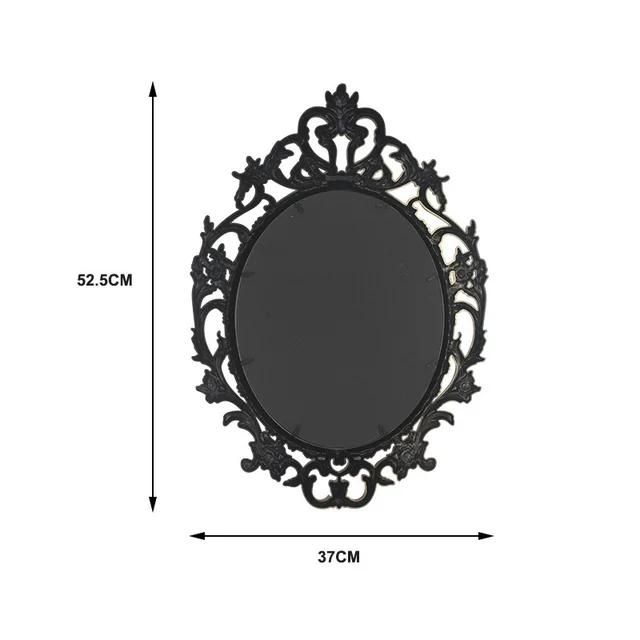 Classical Oval Decoration Retro Mirror White - Shop at LoveMi