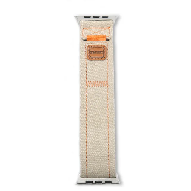Denim One piece Woven Watch Band Apricot - Shop at LoveMi