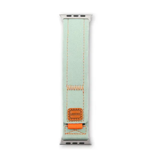 Denim One piece Woven Watch Band Milk Green - Shop at LoveMi