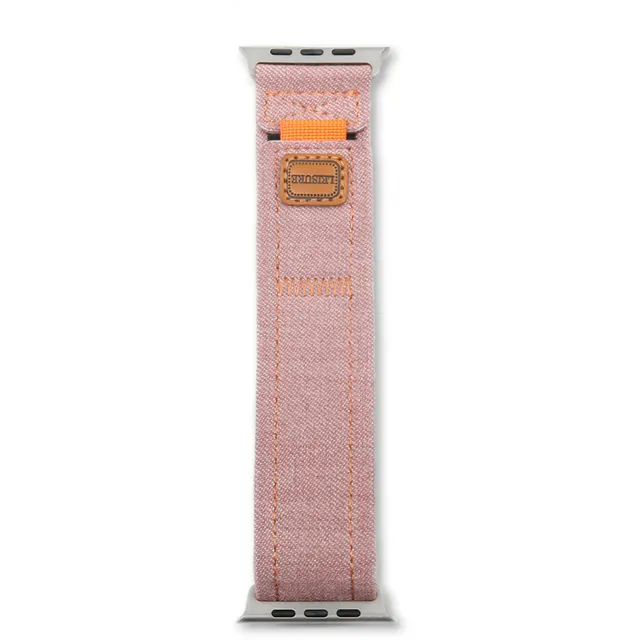 Denim One piece Woven Watch Band Pink - Shop at LoveMi