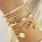 5Piece Set Bracelet Gold