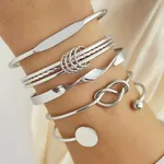 5Piece Set Bracelet Silver