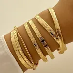 7Piece Set Bracelet Gold