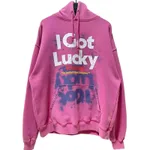 Flower Washed Water Used Long Sleeved Hooded Hoodies - Style 23618