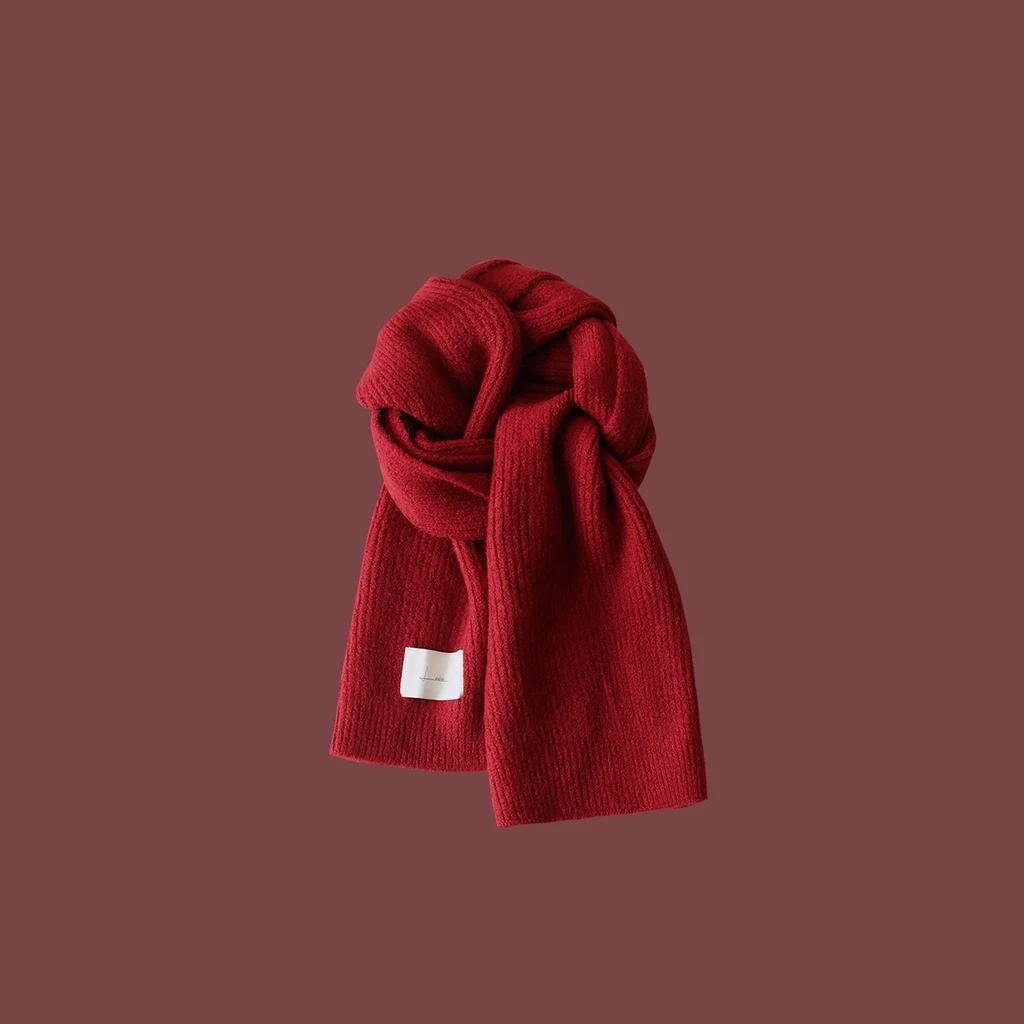 Lin Xiao Orange Hat Knitted Hat Baseball Cap Scarf - Patch Knitted Scarf