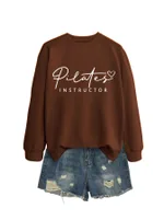 Brown White Sweatshirt Font