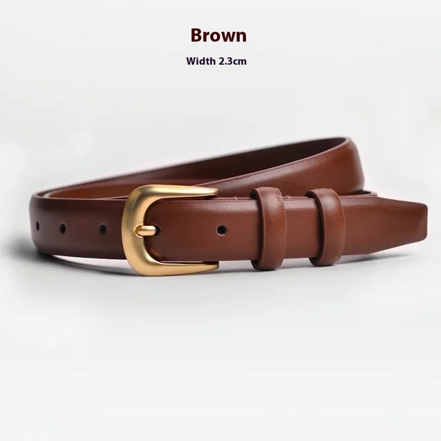 Belt Women's Fashion All matching Q015 Brown - Shop at LoveMi