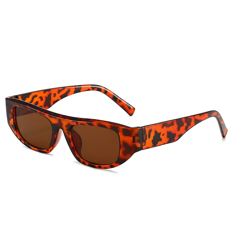 New Small Frame Personality Women's Sunglasses - Bean Tea Dried
