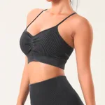 Black Spaghetti Strap Bra