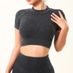 Frosted Black Short Sleeve