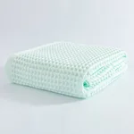 Soft Absorbent Honeycomb Bath Towel Pure Cotton 70X140cm - Light Green