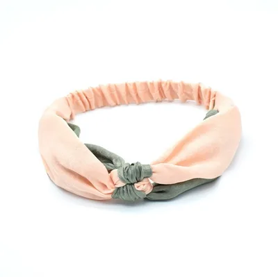 Sweet MSN Women's Color Matching Cross Hair Band Color Matching Xueya Green - Shop at LoveMi