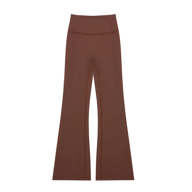 No Embarrassment Line Sports Quick drying Yoga Pants Chestnut - Shop at LoveMi