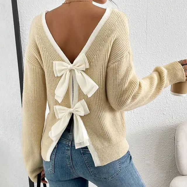 Women's Trendy Round Neck Two Piece Illusionknit T Shirt Full Sleeve Base Layer Top Crew Neck Design Apricot - Shop at LoveMi