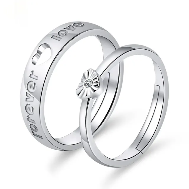 Moissanite Engagement Couple Couple Rings Open Single Women'S - Shop at LoveMi