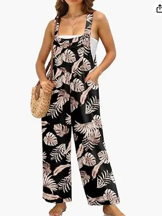 Casual Loose Jumpsuit With Pockets - 1 Style