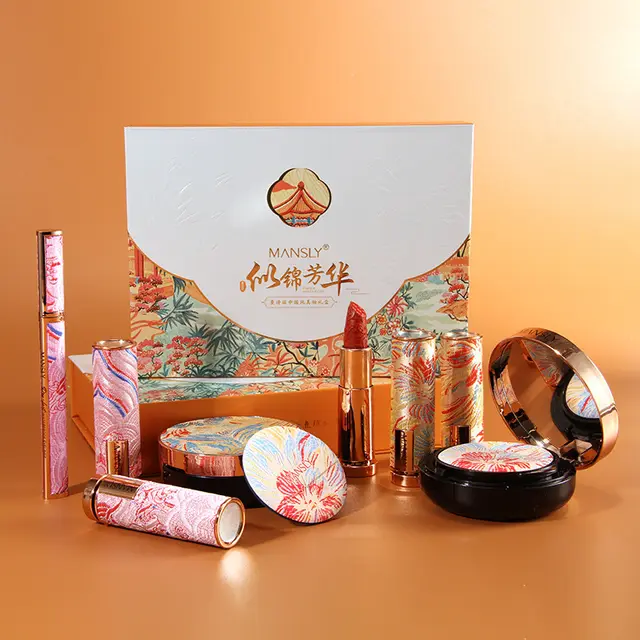 Cosmetic Carved Lipstick Air Cushion BB Liquid Eyeliner Set Box M1002A - Shop at LoveMi