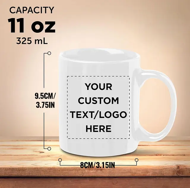 11oz Sublimation Blank Coated Cup 2Style - Shop at LoveMi