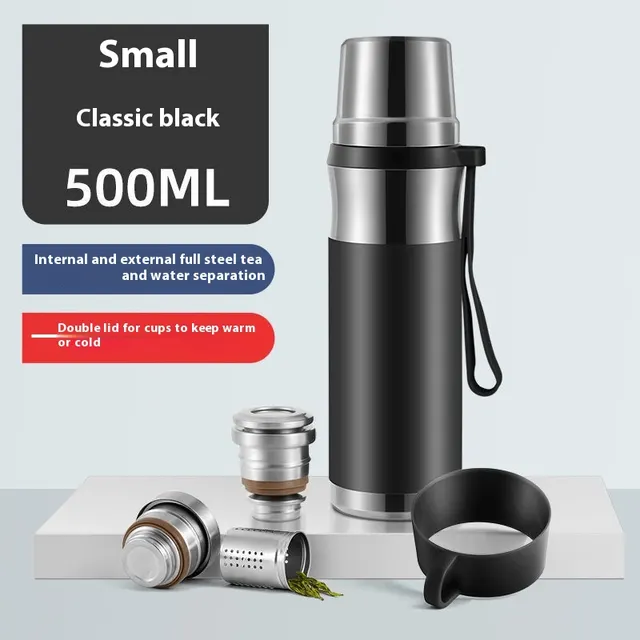 Fashion Personality Large Capacity Stainless Steel Cup Black - Shop at LoveMi