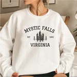 Women's Fashion Personalized Printed Sweater - White