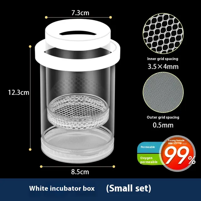 Fish Tank Incubator Breeding Box Acrylic Isolation Box Small Size White - Shop at LoveMi