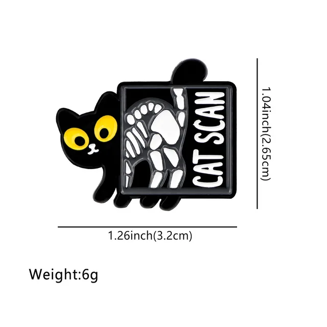Cartoon Animal Black Cat Pin Alloy Badge Nr8846 - Shop at LoveMi