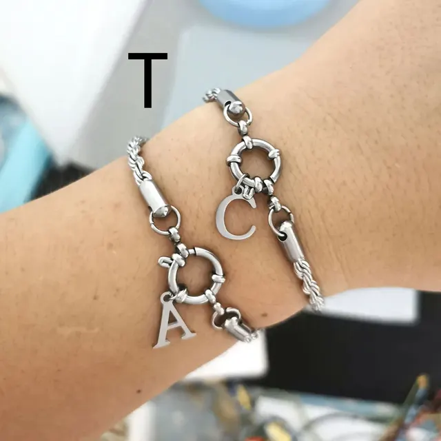 Bracelet Simple Style Ornament Accessories Silver T - Shop at LoveMi