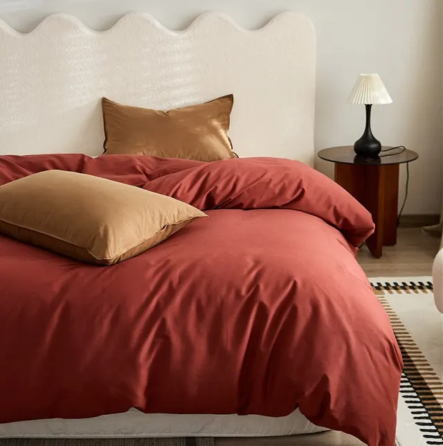 Autumn And Winter Thickening Solid Color Minimalist Pillowcase Grape Purple - Shop at LoveMi