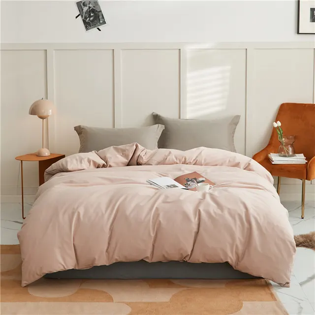 Autumn And Winter Thickening Solid Color Minimalist Pillowcase Tea Pollen - Shop at LoveMi