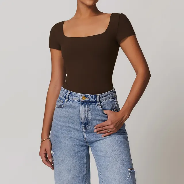 Brushed Waist Yoga Jumpsuit Women's Quick drying Breathable Dark Brown - Shop at LoveMi