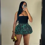 Green Leopard Print