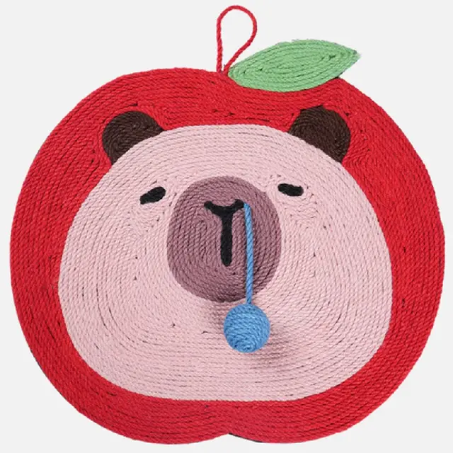 Fruit Dolphin Sisal Wall Cat Scratch Board Wear resistant Scratch resistant Apple Dolphin Large - Shop at LoveMi