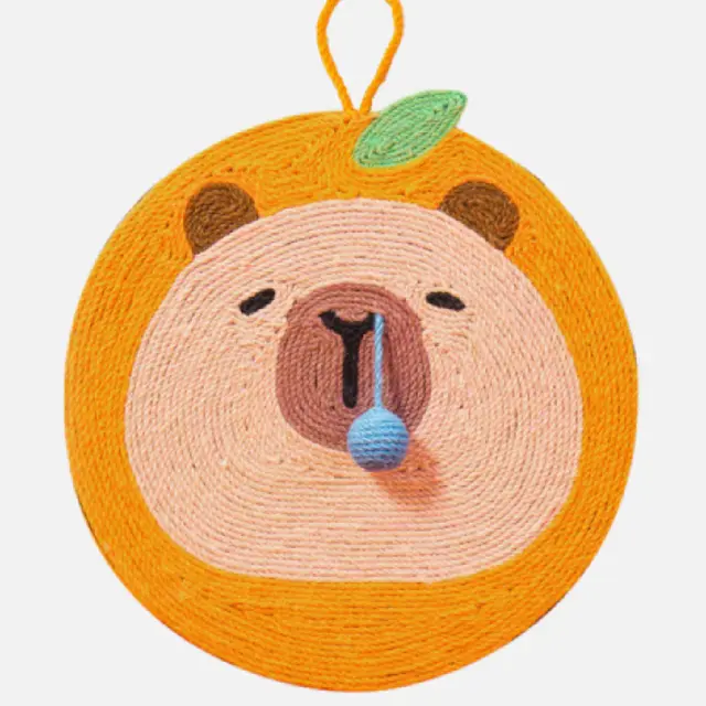 Fruit Dolphin Sisal Wall Cat Scratch Board Wear resistant Scratch resistant Orange Dolphin Small - Shop at LoveMi