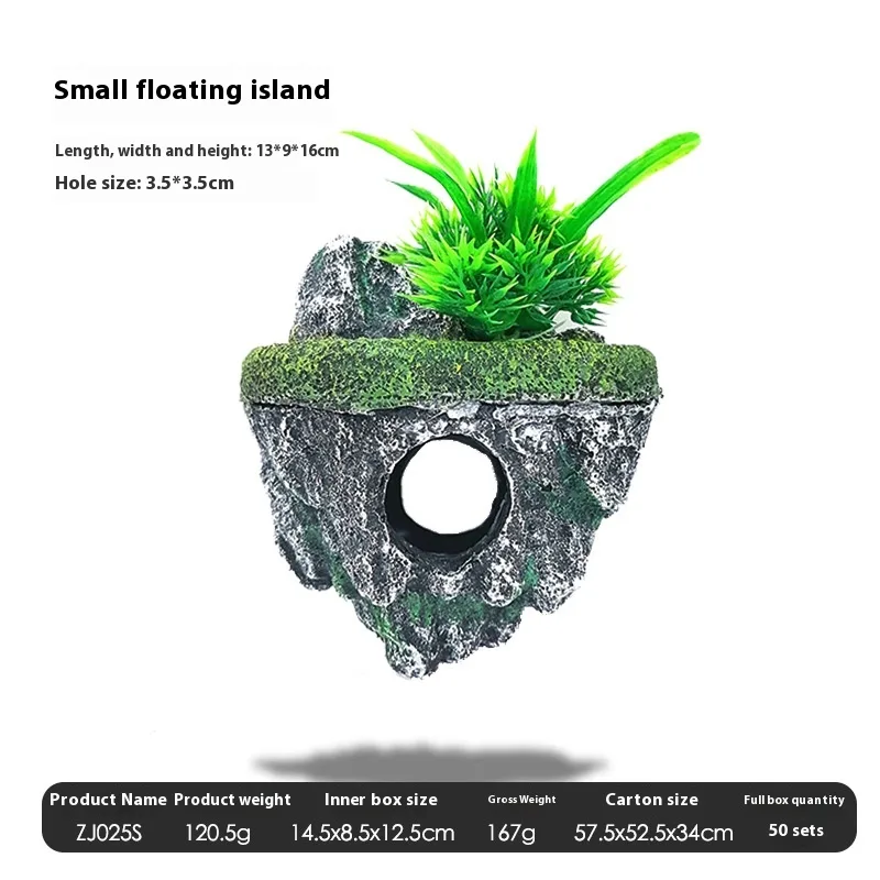 Fish Tank Landscaping Suspended Stone Floating Ornaments Small Size - Shop at LoveMi