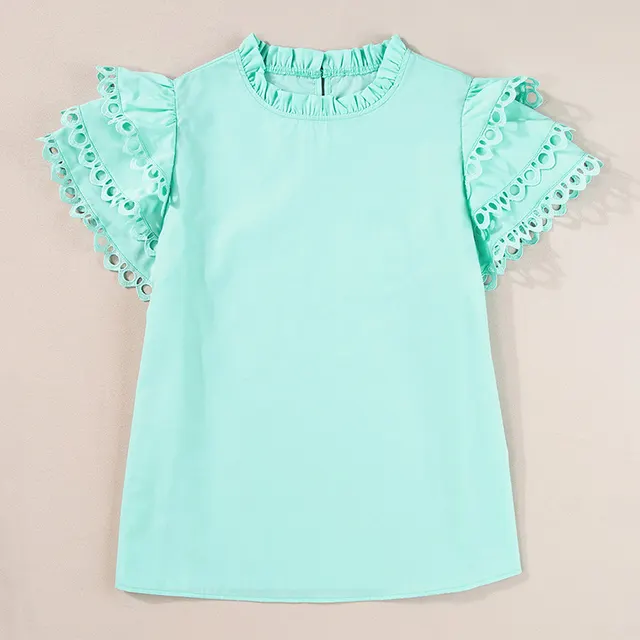 Women's Three quarter Sleeve Top Green - Shop at LoveMi