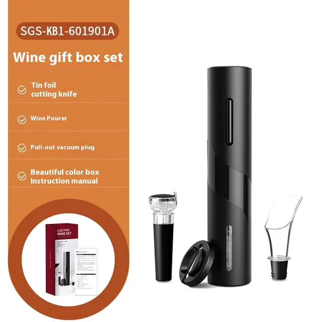 Gift Box Electric Wine Bottle Opener Four piece Wine Electric Bottle Opener Set Wine Set Type A - Shop at LoveMi