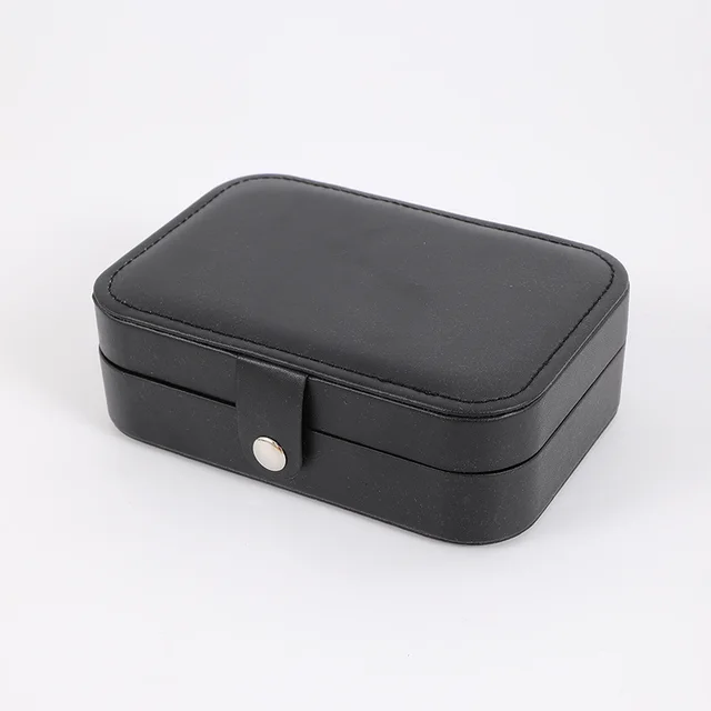 Multifunctional Portable Removable Double layer Travel Jewelry Box Black - Shop at LoveMi