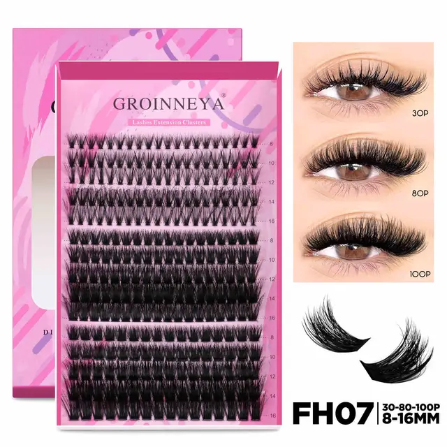 D Curly Delicate Fluffy Feeling Thick Single Cluster Curly False Eyelashes Fh07 Single Pack - Shop at LoveMi
